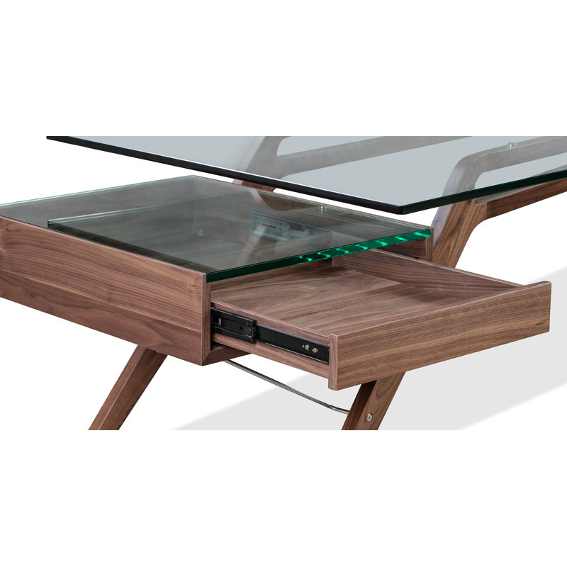 Kardiel Protractor 98.4'' Desk Wayfair